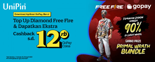 Temukan Diskon hingga 90% di Lucky Shop – Nikmati Cashback hingga 12Ribu GoPay Coins dengan Top Up Diamond Free Fire Pakai GoPay!
